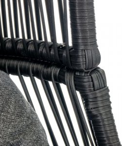 Mirpol HOLAND FOTEL OGRODOWY KOKON CZARNY 13