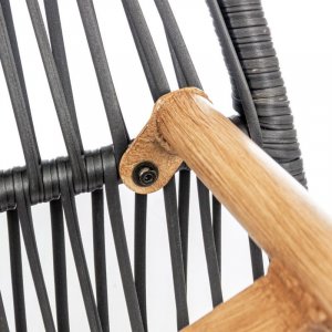 Mirpol HOLAND FOTEL OGRODOWY KOKON CZARNY 15