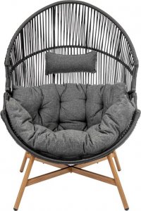 Mirpol HOLAND FOTEL OGRODOWY KOKON CZARNY 4