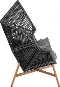 Mirpol HOLAND FOTEL OGRODOWY KOKON CZARNY 9