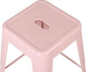 Beliani Zestaw 2 stołków barowych metalowych 60 cm różowy CABRILLO! 5