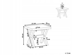 Beliani Stołek ogrodowy biały OLBIA! 3