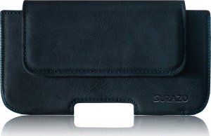 Surazo Kabura na pasek Belt case - Nubuk Granatowy Samsung Galaxy Grand Prime 1