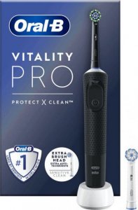 Szczoteczka Oral-B Szczoteczka rotacyjna Vitality Pro D103 Protect X Black + dodatkowa końcówka 2