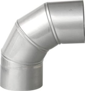 Master Kolanko spalinowe regulowane ze stali nierdzewnej Ø120mm 3