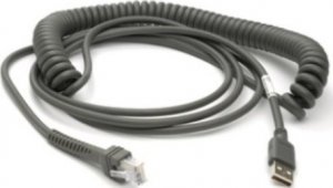 Kabel USB Zebra USB-A - RJ-45 4.6 m Czarny (CBA-U29-C15ZBR) 1