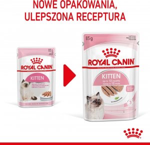 Royal Canin ROYAL CANIN Kitten pasztet 12x85g karma mokra - pasztet dla kociąt do 12 miesiąca życia + Royal Canin Piłeczka dla kota GRATIS 4