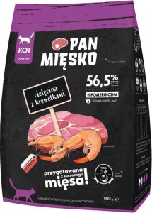 Pan Mięsko PAN MIĘSKO Cielęcina z krewetkami S 400g dla kota 1