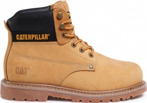 CAT CAT Powerplant S3 HRO SRA - bezpieczne męskie buty robocze Caterpillar, skóra licowa nubuk, stalowy podnosek - miodowy 47 3