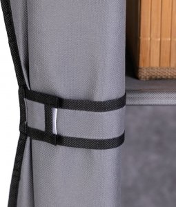 Homede HOMEDE Szafa materiałowa tekstylna TILLY 170X130X45 grafitowa 13