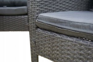 kontrast Zestaw mebli ogrodowych technorattan 6 cz. CAPRI beż 7os. 3