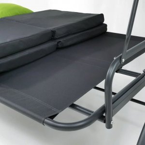 kontrast Huśtawka ogrodowa leżanka CASABLANCA 3os. szara 5