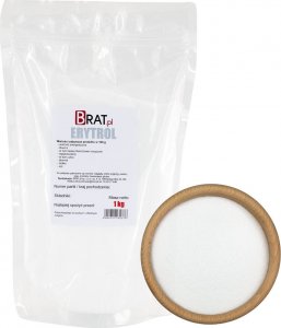 Brat ERYTROL NISKOKALORYCZNY słodzik CUKIER 1kg JAKOŚĆ 1