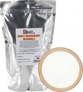 Brat Kwas L-Askorbinowy WITAMINA C w proszku 1kg BRAT 1