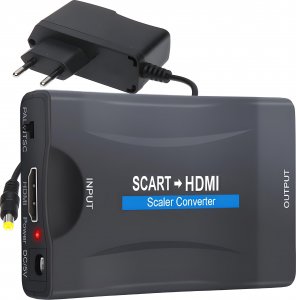 Adapter AV Retoo Scart - HDMI czarny (E281-2) 1