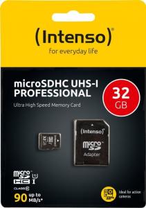 Karta Intenso Professional MicroSDHC 32 GB Class 10 UHS-I/U1  (3433480) 2