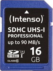 Karta Intenso Professional SDHC 16 GB Class 10 UHS-I/U3  (3431470) 1