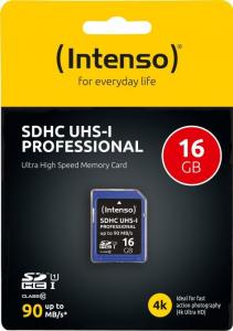 Karta Intenso Professional SDHC 16 GB Class 10 UHS-I/U3  (3431470) 2