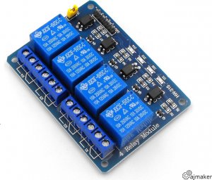 AJmaker Moduł 4 przekaźników 5V - 10A/250V - Arduino 1