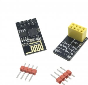 AJmaker Moduł WiFi ESP-01 ESP8266 Black + Adapter 1