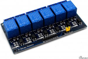 AJmaker Moduł 6 przekaźników 5 v  10A/250V  Arduino 1