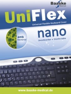 Baaske Antybakteryjna higieniczna osłona klawiatury UniFlex nano 1