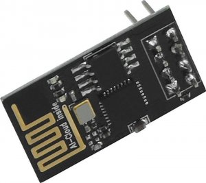 AJmaker Moduł WiFi ESP-01 ESP8266 Black - 3 GPIO, 1MB, PCB antena 1