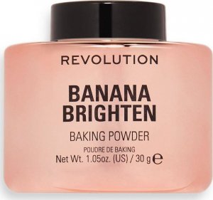 Makeup Revolution Baking Powder rozświetlający sypki puder do twarzy Banana Brighten 30g 1