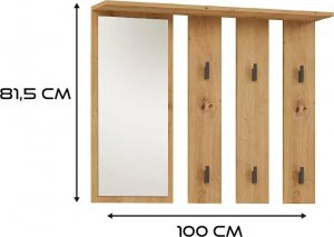 Elior Wieszak ścienny z lustrem - Amra 4