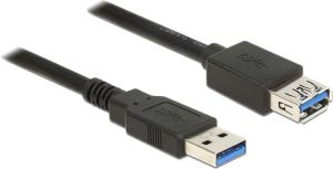 Kabel USB Delock USB-A - USB-A 1 m Czarny (85054) 1