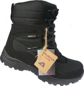 Buty trekkingowe męskie American Club SN-01BL czarne r. 43 6