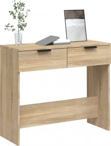vidaXL Stolik konsolowy, dąb sonoma, 90x36x75 cm 4