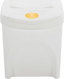 Kosz na śmieci vidaXL Sztaplowane kosze na śmieci, 4 szt., białe, 100 L, polipropylen 5