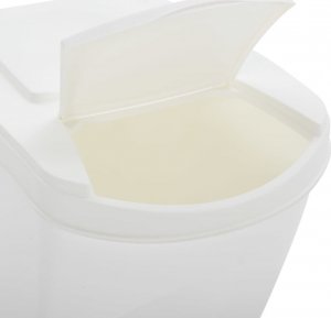 Kosz na śmieci vidaXL Sztaplowane kosze na śmieci, 4 szt., białe, 100 L, polipropylen 8