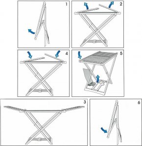 Suszarka na pranie ProGarden Suszarka na pranie rozkładana XXL (Czarna) uniwersalny () - 24944-uniw 10
