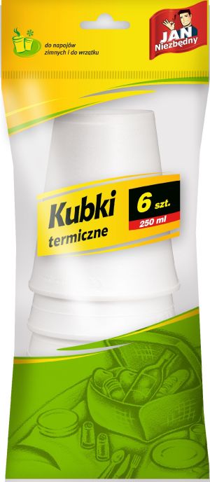 JAN Niezbędny Konfekcja kubki termiczne 250ml 6szt. (8571017733) 1