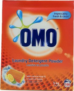 Unilever Proszek do prania OMO Natural Soap & Lemon 100p 5kg 1