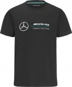 Mercedes AMG Petronas F1 Team Koszulka t-shirt męska Logo czarna Mercedes AMG F1 2022 XL 1