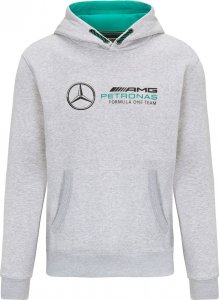 Mercedes AMG Petronas F1 Team Bluza męska z kapturem Logo Grey Mercedes AMG F1 2022 XL 1