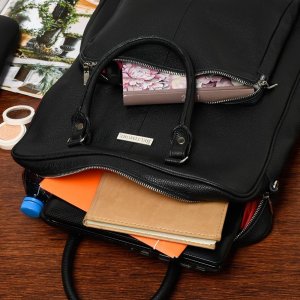 Plecak Beltimore Czarny duży plecak na laptopa skóra naturalna pasek Beltimore N24 NoSize 6