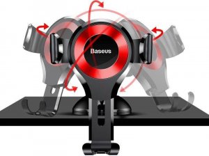 Baseus Samochodowy uchwyt grawitacyjny Baseus Osculum do telefonu (czerwony) standard 9