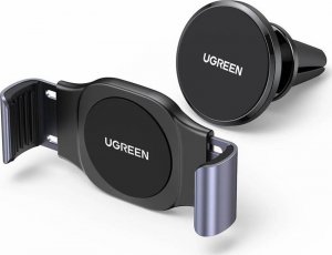 Ugreen Ugreen 2w1 zaciskowy i magnetyczny uchwyt samochodowy do telefonu na kratkę wentylacji nawiew czarny (LP450) standard 1