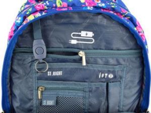 St. Majewski Plecak Stright BP-07 Flowers Two 4-komory 6