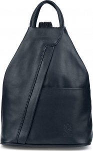 Vera Pelle Granatowy Vera Pelle włoski Plecak Skórzany damski mały T52 NoSize 2