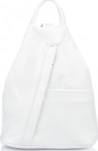 Vera Pelle Vera Pelle włoski Plecak Skórzany damski mały biały T52 NoSize 1