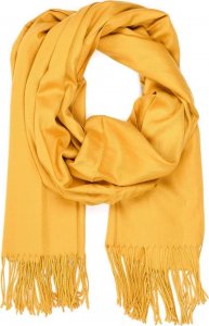 Żółty Bawełniany duży szalik damski chusta z frędzlami szal RE-19 NoSize 1
