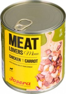 Josera Meatlovers Menu Kurczak z marchewką karma mokra dla psów 800g 2