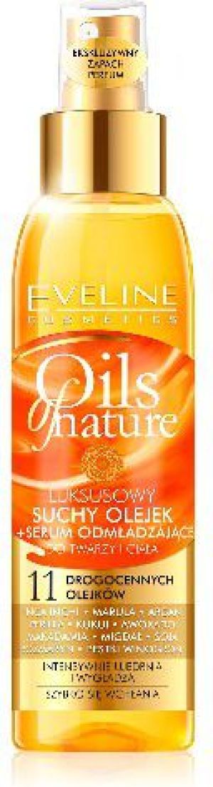 Eveline Oils of Nature Olejek suchy Serum odmładzające do twarzy i ciała 125ml 1
