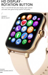 Smartwatch Senbono SENBONO SPORTOWY SMARTWATCH Z IP67 METLOWA KOPERTA FUNKCJE SPORTOWE TĘTNO+KOMUNIKATORY 1,7LCD LADY Y20 RÓŻ 3