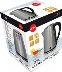 Czajnik Eldom Czajnik elektryczny ELDOM CS7 (2000W 1.7l  kolor srebrny) 5